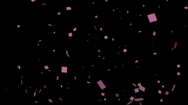 Imagen CG de partículas de Confetti — Vídeos de Stock