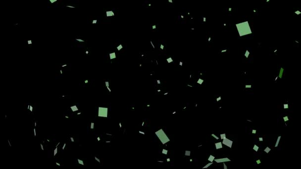 Imagen CG de partículas de Confetti — Vídeo de stock
