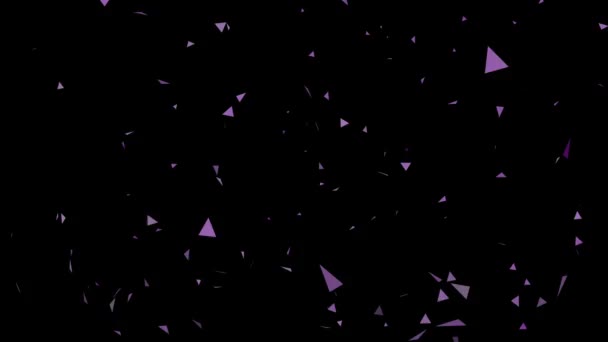 Confetti deeltje Cg afbeelding — Stockvideo