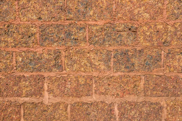 Brun marmor brick wall abstract för bakgrund — Stockfoto