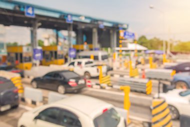 bulanık bir araba otoyol otoyol Bangkok TH toplamak