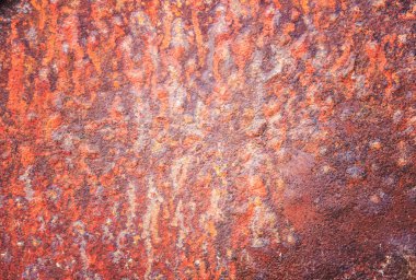 Metal plaka arkaplan olarak pas dokusu