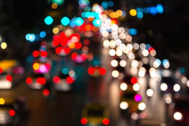 abstact bulanıklık bokeh akşam trafik jam şehir de yol
