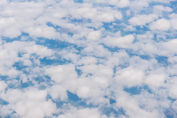 Vista aérea de nubes con naturaleza de cielo azul —  Fotos de Stock