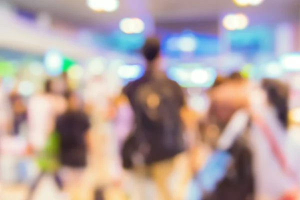 Blurred of people walking in subway station — Stock Photo, Image