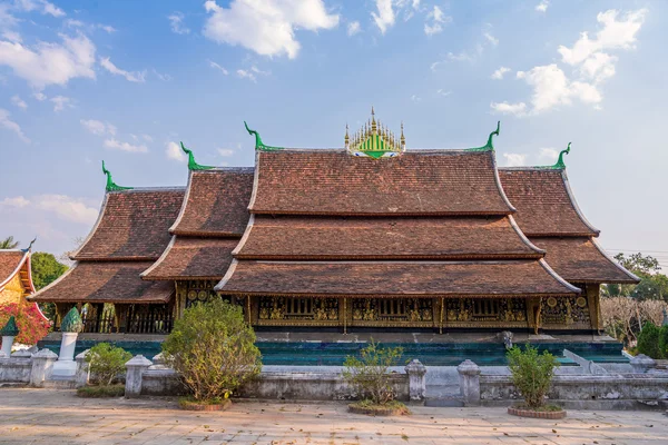 Wat Xieng thong chrámu v Luang Pra bang, Laos — Stock fotografie