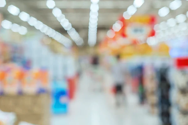 Oskärpa av butik för shopping på stormarknad — Stockfoto