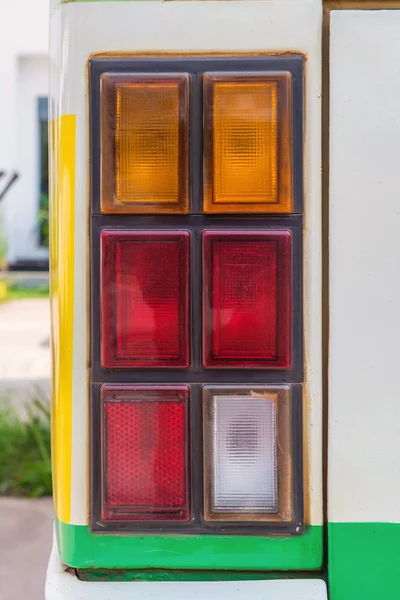 Nahaufnahme von Rückleuchten an einem alten Pick-up — Stockfoto