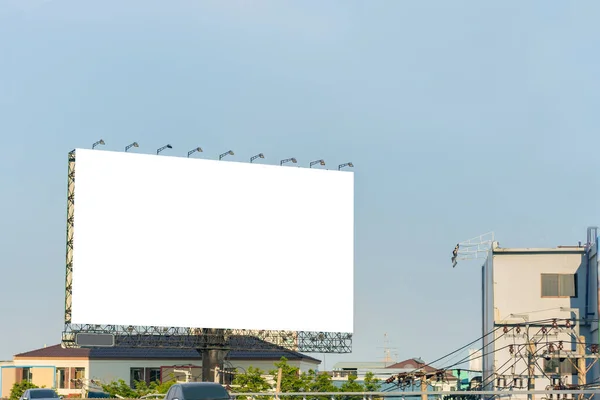 Werbetafel Oder Werbeplakat Gebäude Für Werbekonzept Hintergrund — Stockfoto