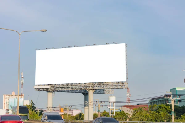 Billboard Nebo Reklamní Plakát Budovu Pro Reklamní Koncepce Pozadí — Stock fotografie