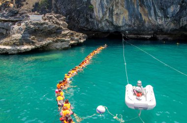 Trang, Tayland - 11 Haziran: Zümrüt Mağara ya da hamile mağara Haziran 