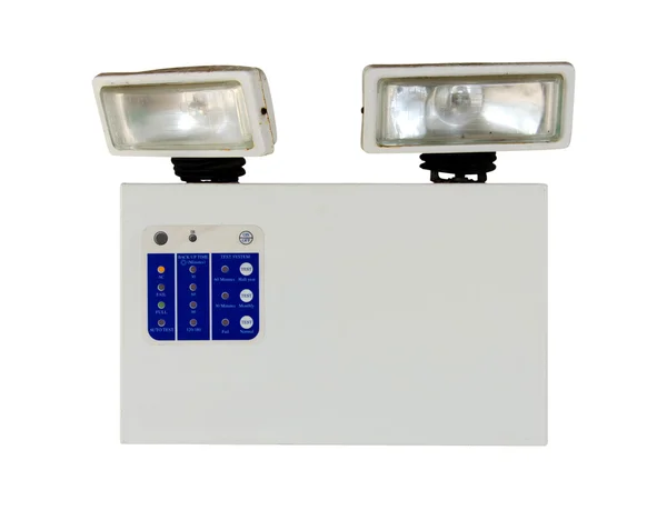 Emergency lighting isolate on white background — Stock Photo, Image