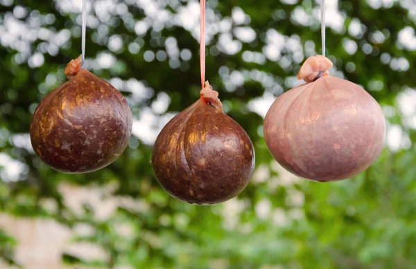 Saucisses de porc nourriture de natif de Thaïlande — Photo