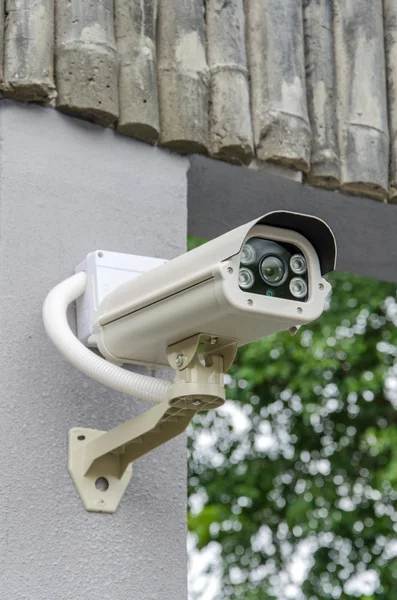 Câmera de CCTV de segurança e vídeo urbano — Fotografia de Stock