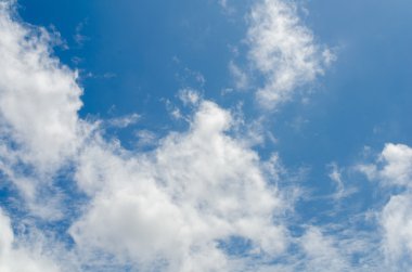 Bulutlu mavi gökyüzü