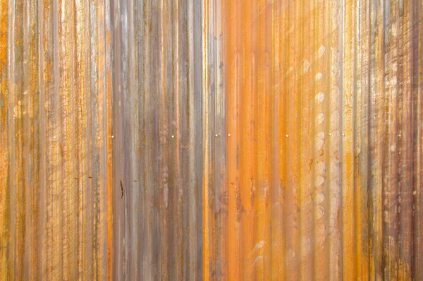 Цинковая стена из ржавчины для фона — стоковое фото