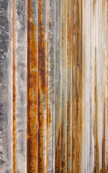 Цинковая стена из ржавчины для фона — стоковое фото