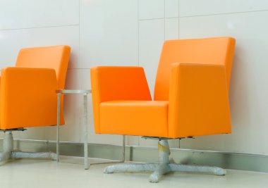 Oda tarzında modern portakal sandalye