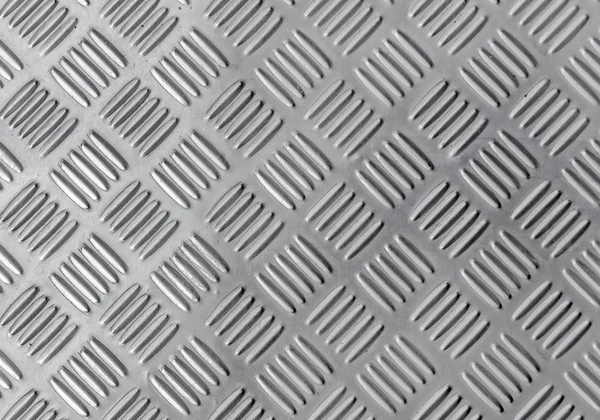 Aluminium dark list with rhombus shapes — Stock Photo, Image