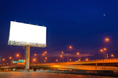 reklam için twilight anda boş Pano.