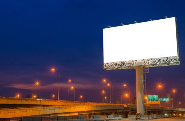 reklam için twilight anda boş Pano