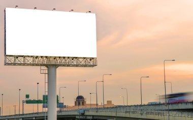 reklam için twilight anda boş Pano.