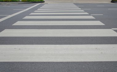 Zebra trafik yürüyüş yolu City