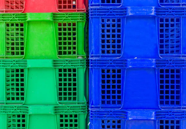 Plastová přepravka skládaném výrobku kontejnerů — Stock fotografie
