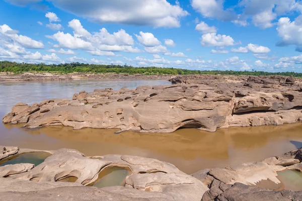 Grand Canyon stupefacente di roccia nel fiume Mekong, Ubonratchathani Th — Foto Stock