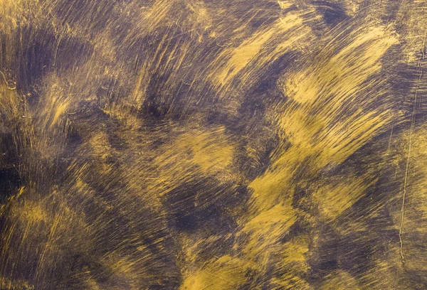 Malowane złotem na metalowe tekstura tło — Zdjęcie stockowe