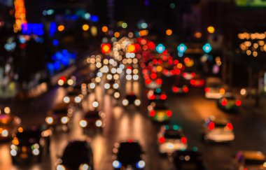 abstact bulanıklık bokeh akşam trafik jam şehir de yol
