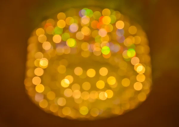 ヴィンテージ照明インテリアの抽象的な円形のボケ — ストック写真