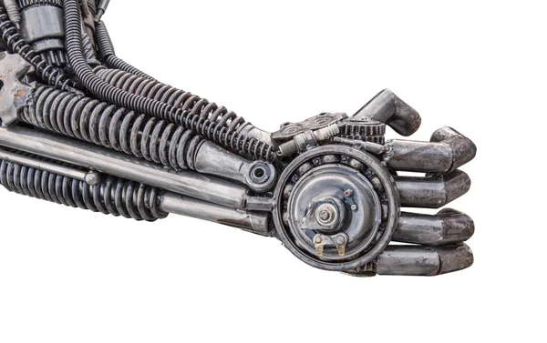 Metalik siber veya makine yapılan robot el bo kilitler