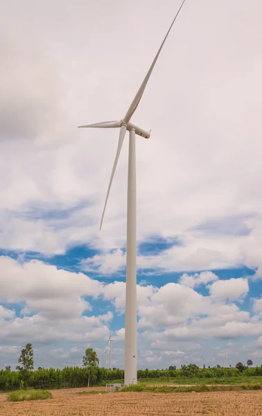 Ökostrom im Windkraftpark — Stockfoto