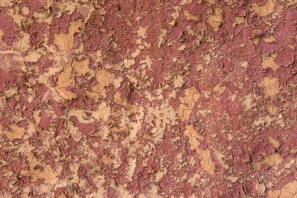 Pohled shora červené suché půdy textury na pozadí — Stock fotografie