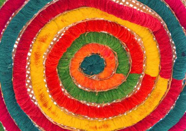 renkli arka plan için ham ipek iplik.