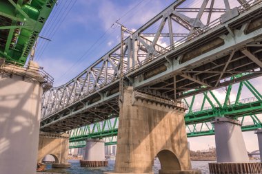 Büyük köprü otoyol Nehri Seul, Kore