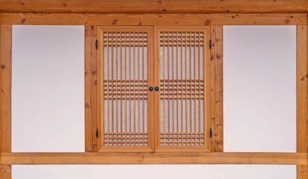 Ventana de madera estilo coreano en Corea del Sur —  Fotos de Stock