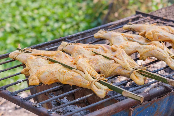 Grill z kurczaka na tajskie jedzenie piec. — Zdjęcie stockowe