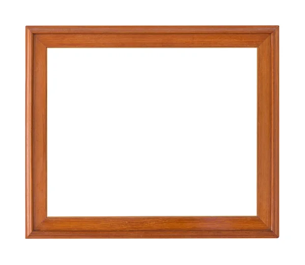 Houten frame vintage geïsoleerd op witte achtergrond — Stockfoto