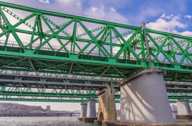 Büyük köprü otoyol Nehri Seul, Kore