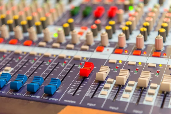 Equipment for sound mixer control — Stock Photo, Image