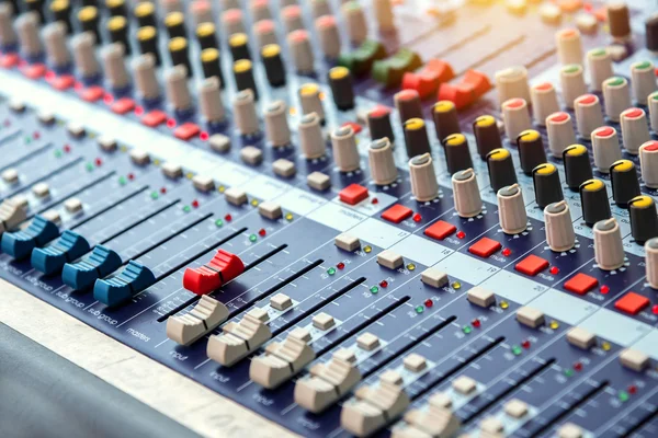 Equipment for sound mixer control — Stock Photo, Image