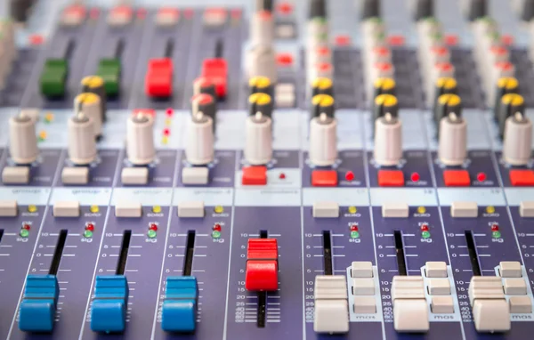 Equipment for sound mixer control — Stock Photo, Image