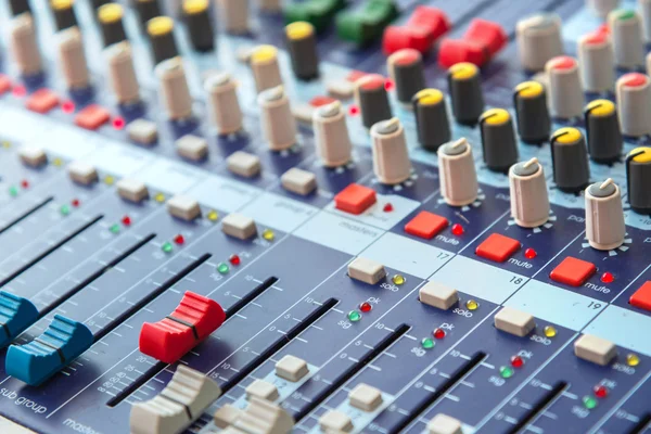 Equipment for sound mixer control — Stock Photo, Image