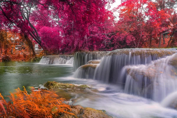 Waterfall in rain forest at national park — Stock Photo, Image