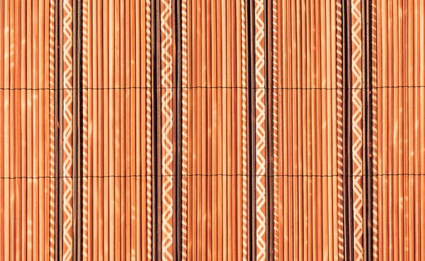 Tecelagem de pequena textura de madeira de bambu para fundo — Fotografia de Stock
