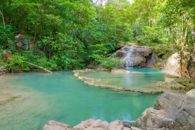 erawan şelale Milli Parkı, derin orman şelale