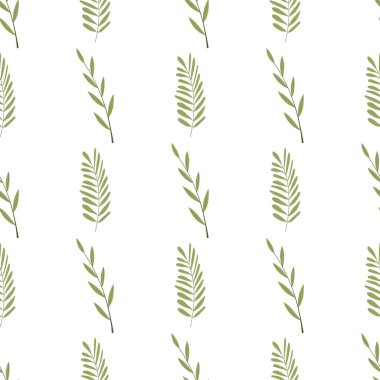 Körfez yaprağı dalsız desen.