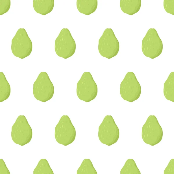 Verde guava frutta modello senza soluzione di continuità. — Vettoriale Stock